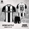 Áo Bóng Đá CLB Newcastle Sân Nhà 2024-2025 - Đen Trắng