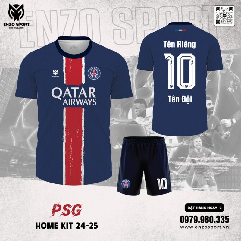 Áo Đấu PSG Sân Nhà 2025 - Màu Tím Than