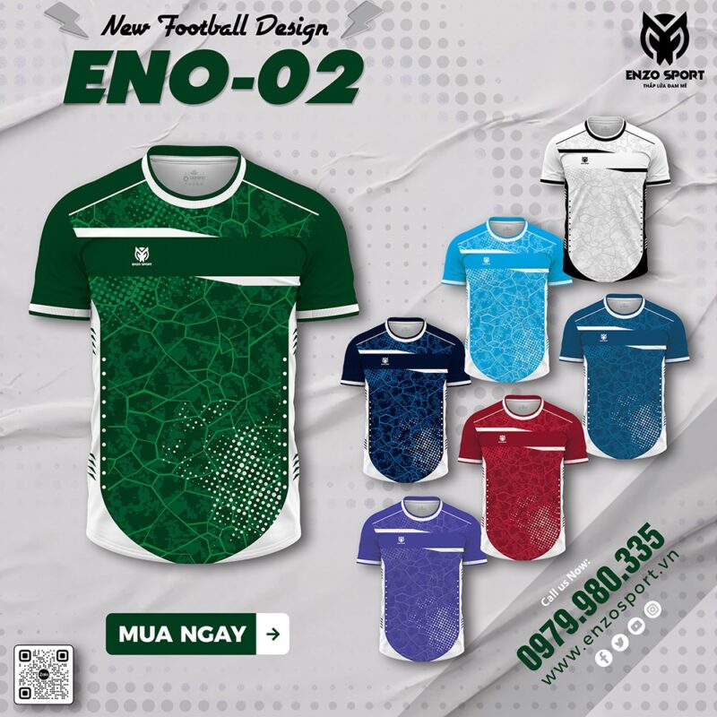 Áo Bóng Đá Không Logo ENO-02 Tổng Hợp