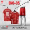 Áo Bóng Đá Không Logo ENO-05 Màu Đỏ