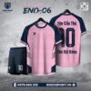 Áo Bóng Đá Không Logo ENO-06 Màu Hồng