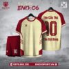 Áo Bóng Đá Không Logo ENO-06 Màu Kem