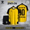 Áo Bóng Đá Không Logo ENO-06 Màu Vàng