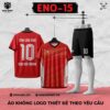 Áo Bóng Đá Không Logo ENO-15 Màu Đỏ