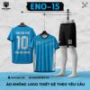 Áo Bóng Đá Không Logo ENO-15 Màu Xanh Dương