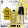 Áo Bóng Đá Không Logo ENO-16 Màu Vàng
