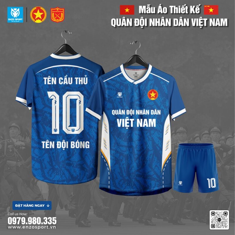 Áo Thể Thao Quân Đội Nhân Dân Việt Nam - Xanh Bích