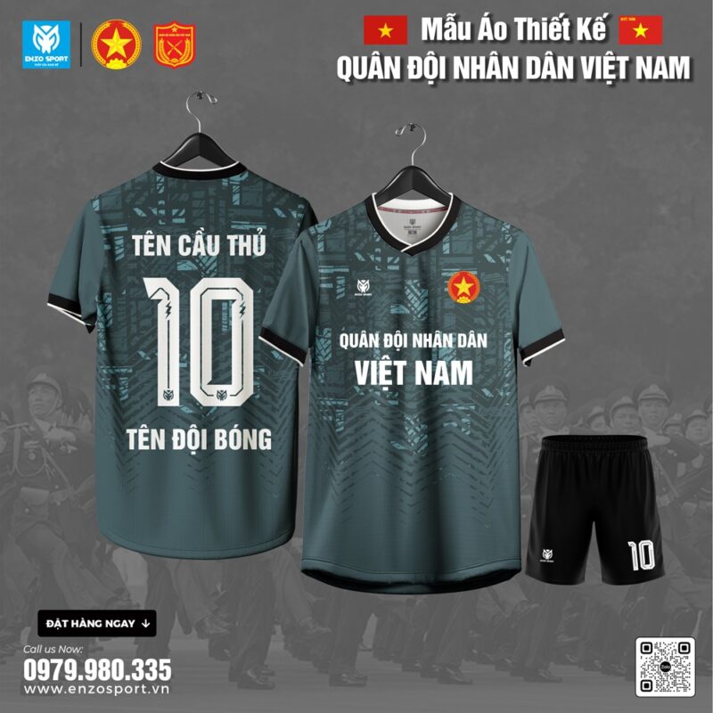 Áo Thể Thao Quân Đội Nhân Dân Việt Nam - Xanh Ve Chai