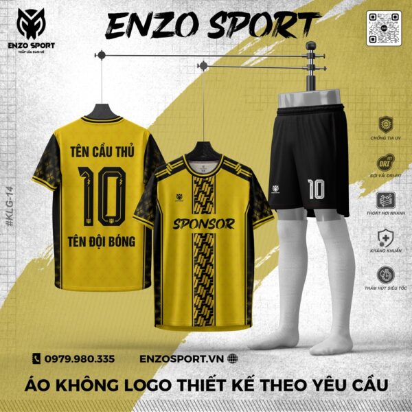 Áo Bóng Đá Không Logo ENO-14 Với 6 Màu Năng Động - Ảnh 4