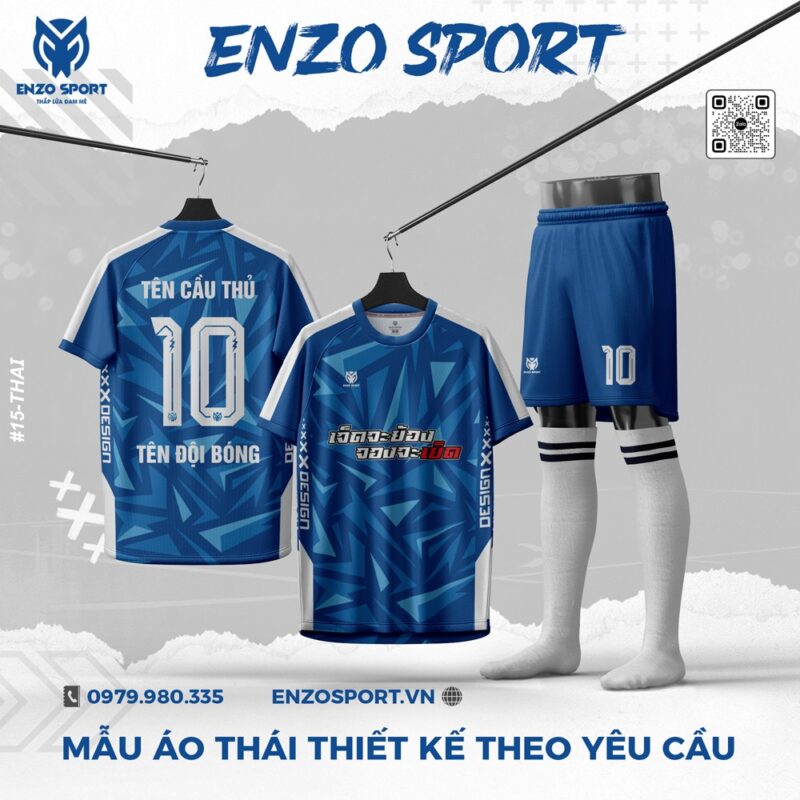 Áo Bóng Đá Thái Xanh Bích Thiết Kế Cá Nhân Hóa