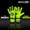 Găng Tay Thủ Môn GKVN BỀN – Neon Vàng Chuối Nổi Bật