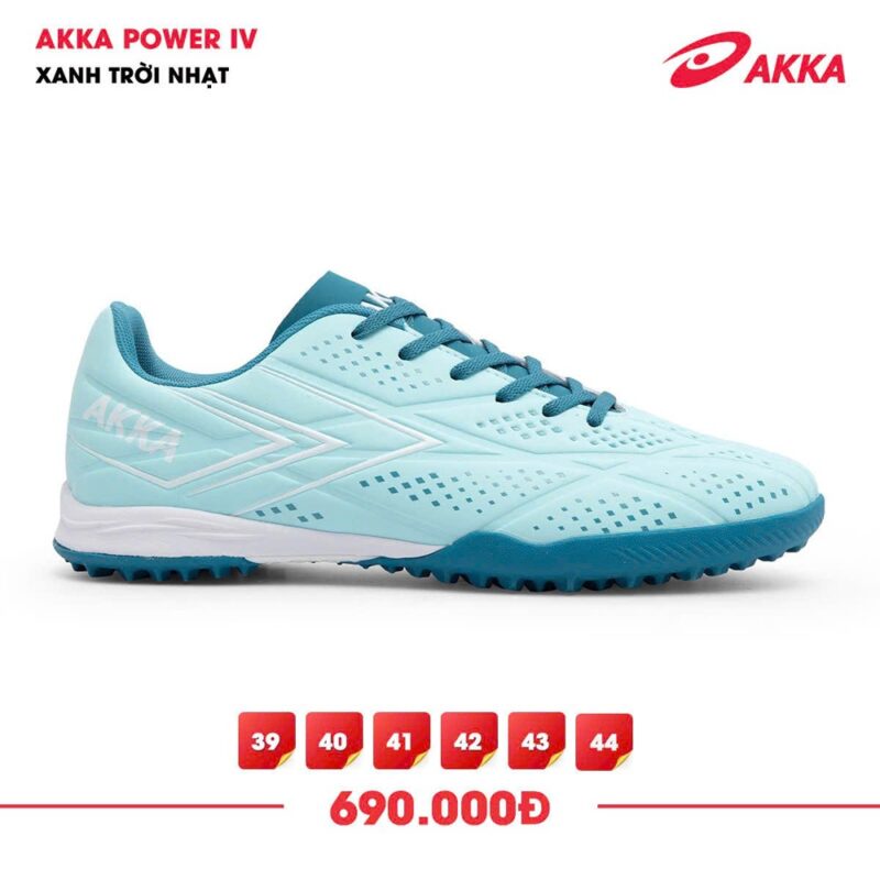 Giày đá bóng AKKA Power IV - Xanh trời nhạt năng động