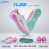 Giày đá bóng Kaiwin TL22 – Trắng phối hồng neon, đế xanh ngọc