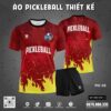 Áo Pickleball Thiết Kế PIC-05 Đỏ Vàng – Năng Động & Bứt Phá Trên Sân Đấu