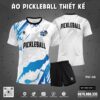 Áo Pickleball Nam Trắng Thiết Kế PIC-08 – Thoải Mái & Bảo Vệ Tối Ưu