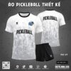 Áo Thể Thao Pickleball Trắng Textured – Năng Động & Hiện Đại