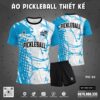 Áo Thể Thao Pickleball Trắng Xanh Thiết Kế Năng Động – PIC-30