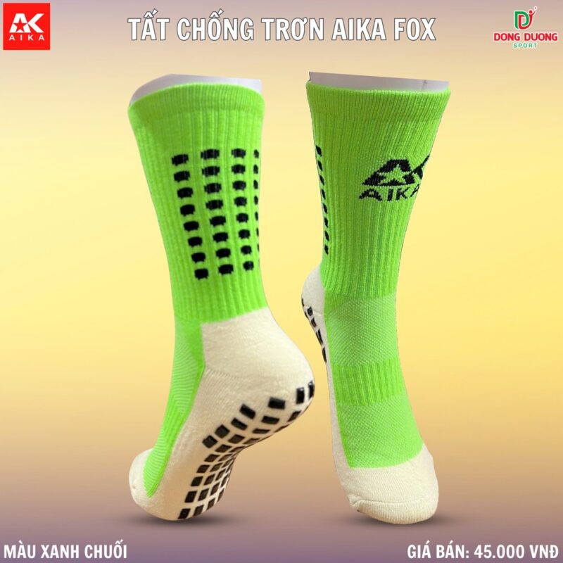 Tất Chống Trơn AIKA FOX Xanh Chuối Năng Động