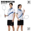 Áo Cầu Lông ENZO SPORT Trắng Xanh - Thiết Kế Năng Động, Đỉnh Cao Phong Cách