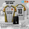 Áo Bóng Đá Quân Đội Việt Nam Màu Trắng Vàng Đồng – Tôn Vinh Bản Lĩnh Chiến Binh