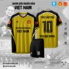 Áo Bóng Đá Quân Đội Vàng Đen - Tự Hào Sức Mạnh Việt Nam