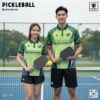 Bộ áo quần Pickleball nam EnzoSport xanh lá phối xanh dương – Năng động, thoải mái, nổi bật trên sân