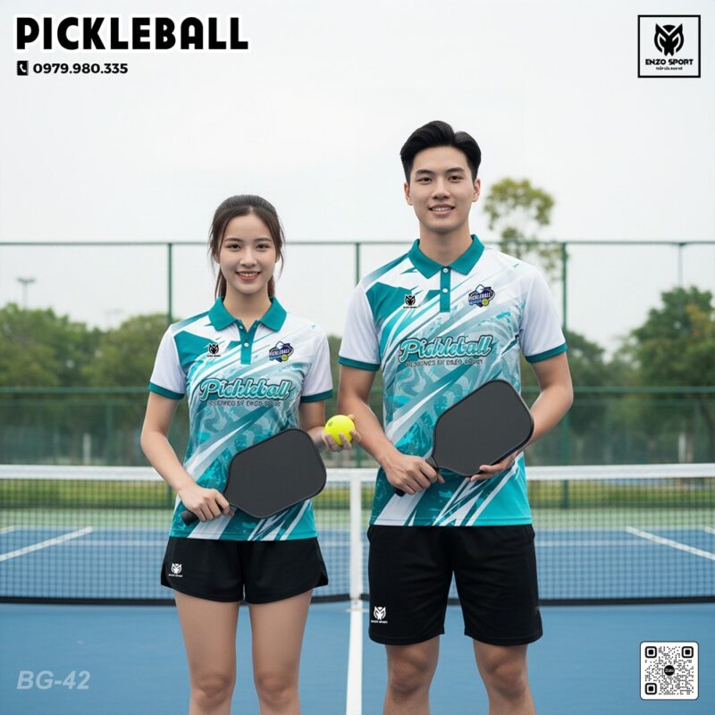 Áo Pickleball Xanh Ngọc – Năng Động & Thời Thượng Cho Mọi Trận Đấu