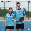 Áo Pickleball Xanh Dương Họa Tiết Nghệ Thuật – Thời Trang Năng Động Cho Mùa Hè