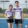 Áo Polo Pickleball Trắng Tím - Năng Động & Sang Trọng