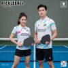Set Trang Phục Pickleball Màu Trắng Xanh Hồng – Năng Động & Thoáng Khí