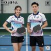 Set Đồ Thể Thao Pickleball Năng Động Trắng Xanh Hồng - Thiết Kế Hiện Đại, Phù Hợp Mọi Sân Chơi