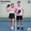 Bộ Đồ Thể Thao Pickleball Trắng Hồng Đen Năng Động