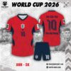 Bộ Trang Phục Tuyển Anh - World Cup 2026 Đỏ Xanh Đậm
