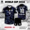 Áo Bóng Đá Argentina World Cup 2026 Đen Xanh Dương – Đột Phá Phong Cách Đỉnh Cao