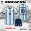 Áo Đội Tuyển Argentina World Cup 2026 – Trắng Xanh Dương Đẳng Cấp, Cá Nhân Hóa Tên Số