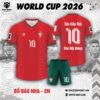 Áo Đội Tuyển Bồ Đào Nha World Cup 2026 Sân Nhà - Đỏ Tươi Nổi Bật