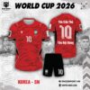 Áo Bóng Đá Korea World Cup 2026 – Đỏ Đen Sức Mạnh Đỉnh Cao