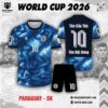 Áo Đấu Paraguay World Cup 2026 Xanh Biển Đậm – Phong Cách Năng Động, Hiện Đại