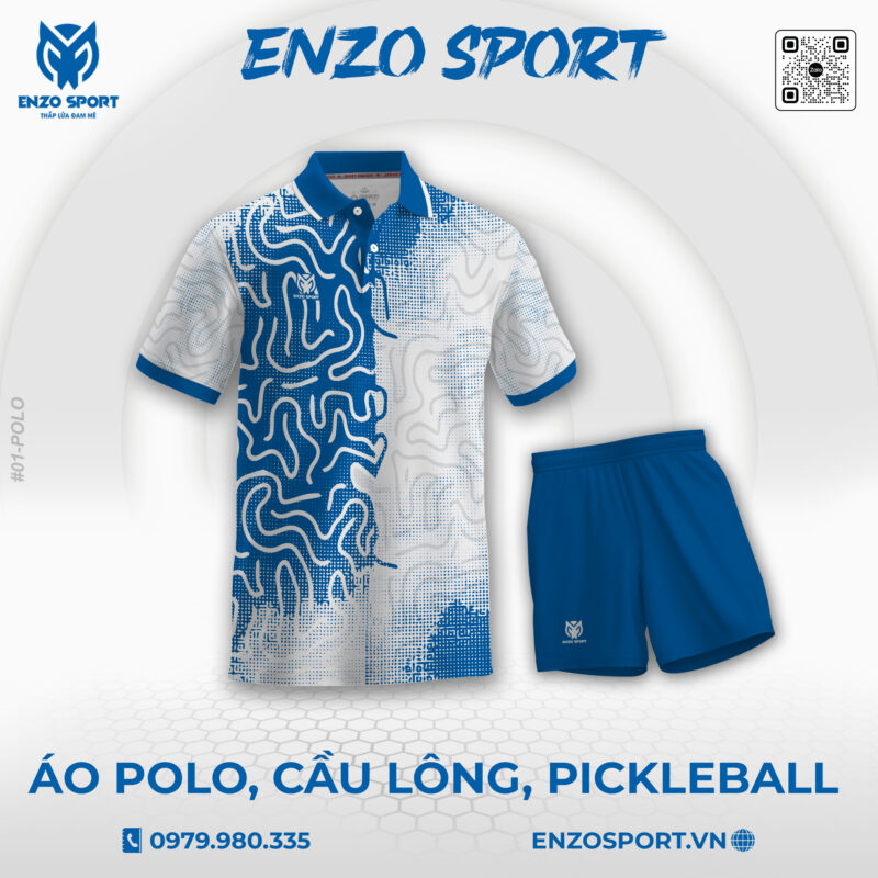Áo Polo Thiết Kế ENO-POLO-01 Theo Yêu Cầu Cho Đội Nhóm