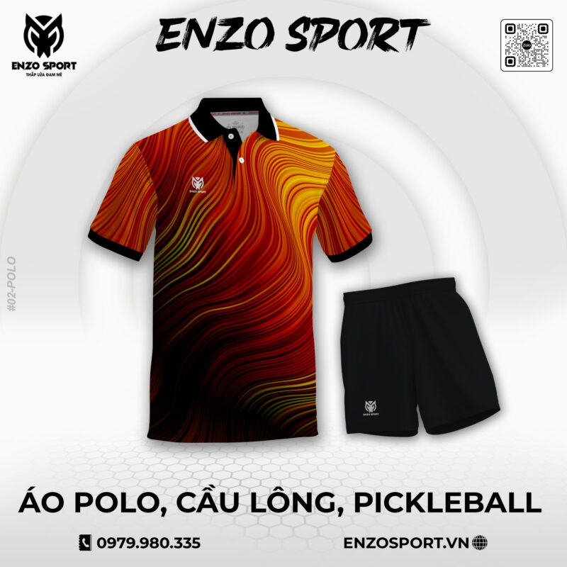 Áo Polo Thiết Kế ENO-POLO-02 Theo Yêu Cầu Cho Đội Nhóm