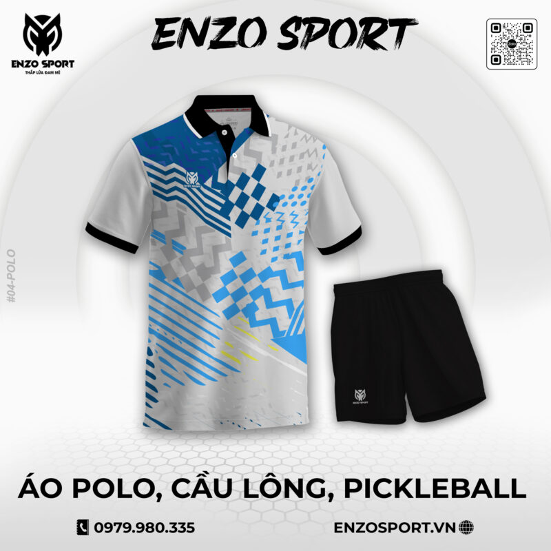 Áo Polo Thiết Kế ENO-POLO-04 Theo Yêu Cầu Cho Đội Nhóm