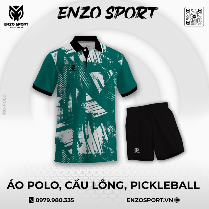 Áo Polo Thiết Kế ENO-POLO-05 Theo Yêu Cầu Cho Đội Nhóm