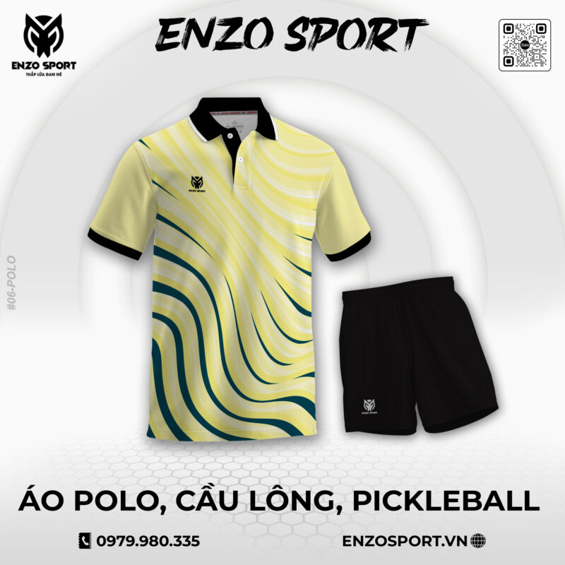 Áo Polo Thiết Kế ENO-POLO-06 Theo Yêu Cầu Cho Đội Nhóm
