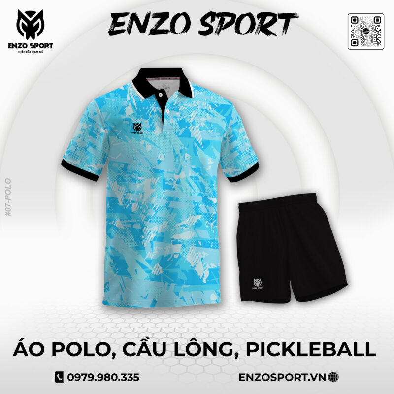 Áo Polo Thiết Kế ENO-POLO-07 Theo Yêu Cầu Cho Đội Nhóm
