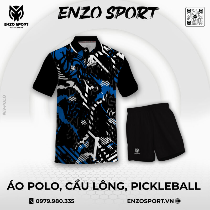 Áo Polo Thiết Kế ENO-POLO-09 Theo Yêu Cầu Cho Đội Nhóm