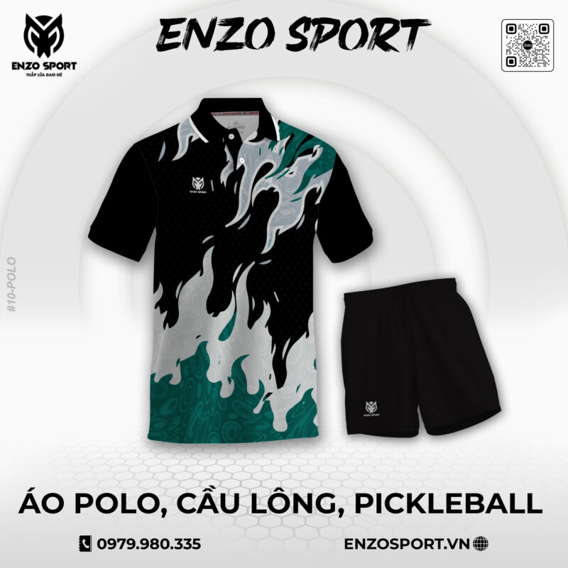 Áo Polo Thiết Kế ENO-POLO-10 Theo Yêu Cầu Cho Đội Nhóm