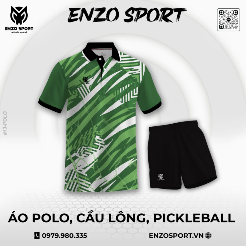 Áo Polo Thiết Kế ENO-POLO-13 Theo Yêu Cầu Cho Đội Nhóm