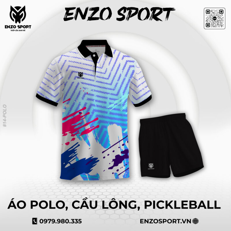 Áo Polo Thiết Kế ENO-POLO-14 Theo Yêu Cầu Cho Đội Nhóm