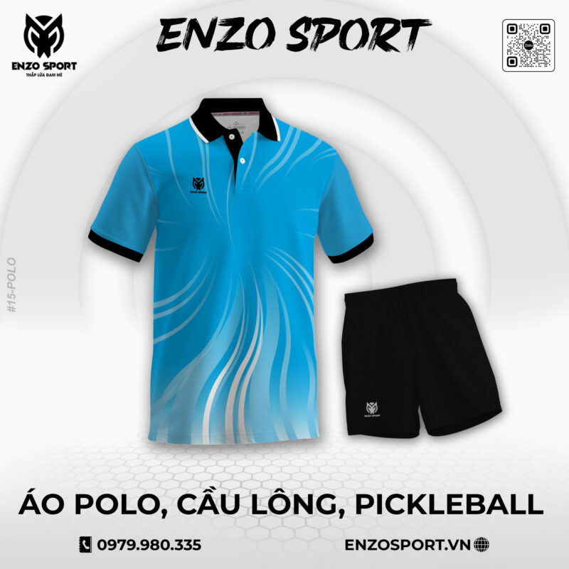Áo Polo Thiết Kế ENO-POLO-15 Theo Yêu Cầu Cho Đội Nhóm