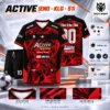 Áo Bóng Đá Không Logo ACTIVE màu đỏ